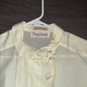 Cream Ruffled Blouse